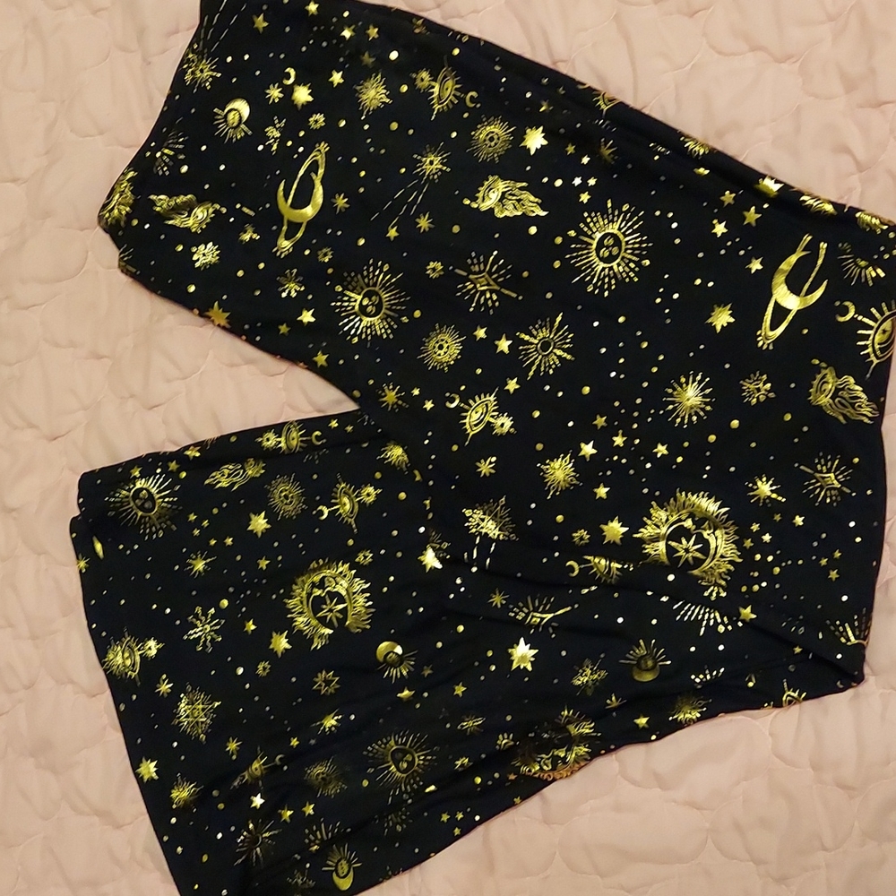 Celestial flared leggings yoga pants ~ 2XL